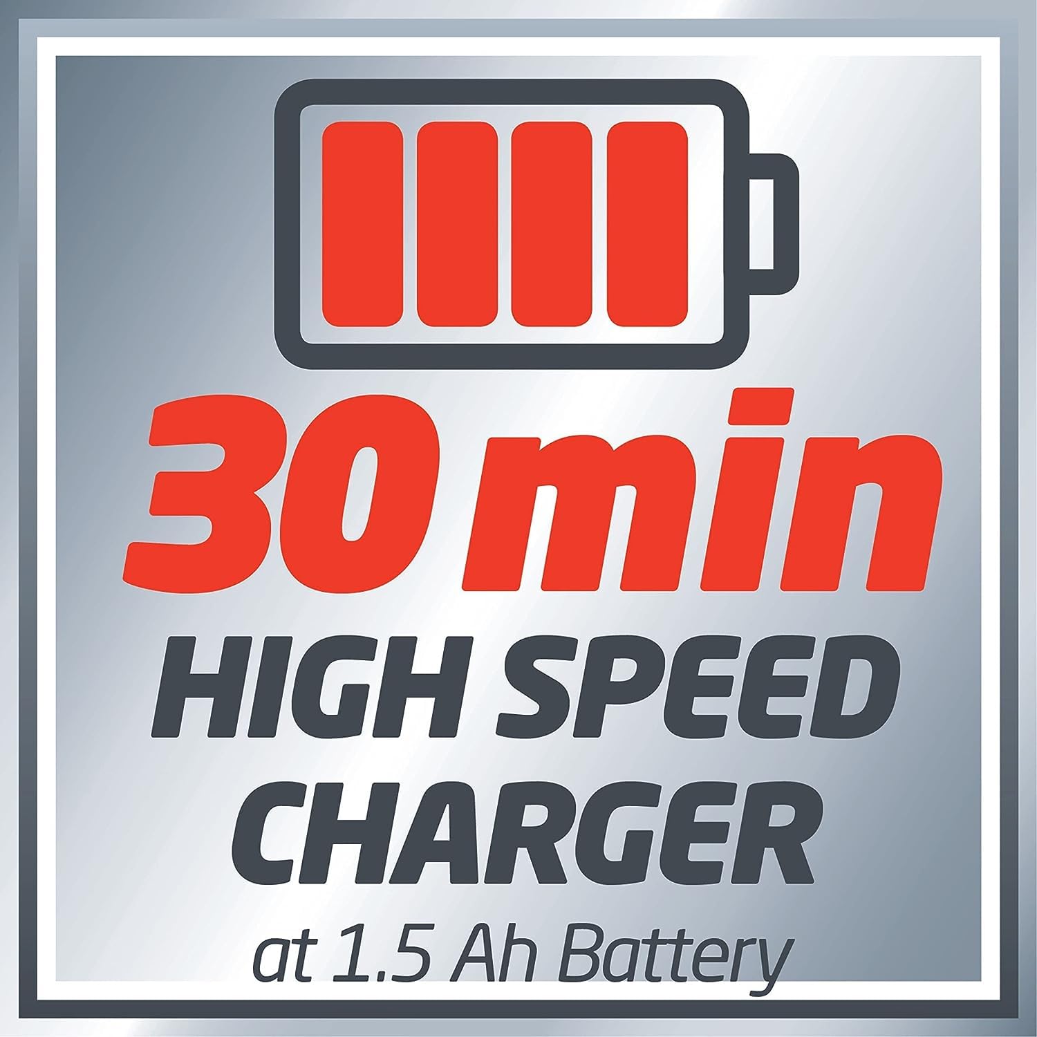 Einhell Chargeur Rapide Power X-Change (18V, Lithium-ION, 200-260V, 50-60 Hz, Charge Rapide 4 A, contrôle de la Batterie pour Un processus de Charge Optimal)