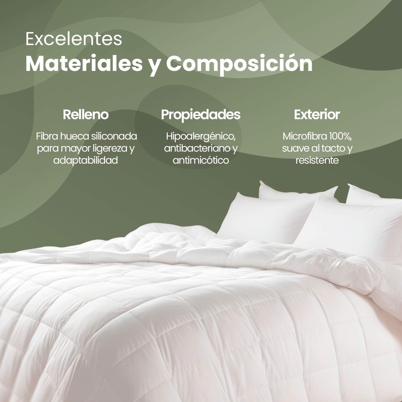 Homey - Relleno Edredón Nórdico Acolchado de Fibra 250gr de 280 x 220 cm, Tejido Microfibra Tacto Suave y Sedoso, para Cama de 200