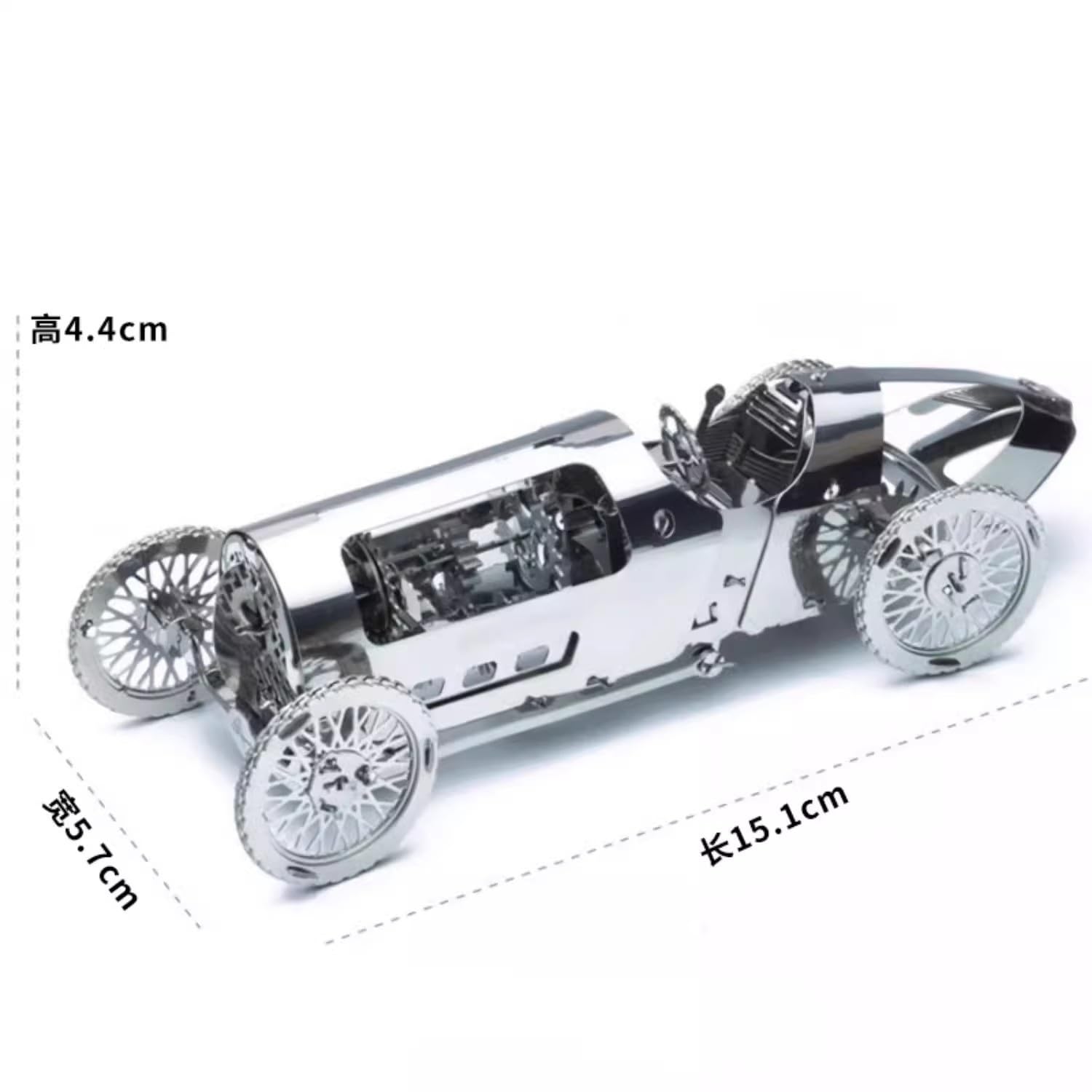 Zestaw puzzli metalowych 3D dla dorosłych, zestawy modeli samochodów sportowych napędzanych mechanicznym mechanizmem zegarowym,do samodzielnego montażu,idealny wystrój pokoju i wybór 92 szt.
