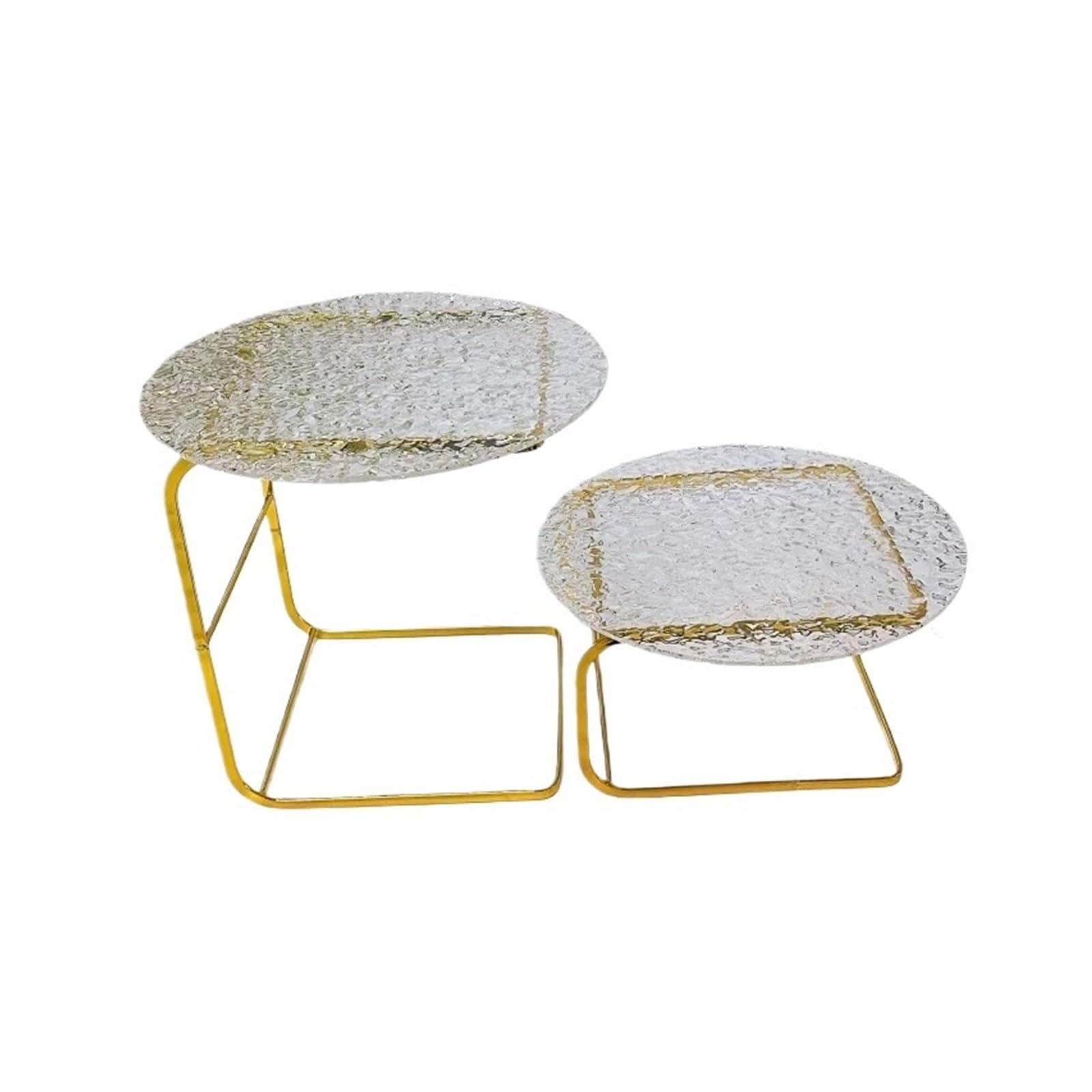 Kx9Lb8d Cake Display Tower Gold-colored Transparent C-shaped Cake Stand, Decorative Display, Made Of Acrylic Cake Stand