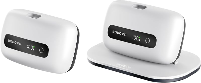Combo de batería dual y base de carga BM60-2, 2 baterías magnéticas BM60 con pantalla de alimentación, compatible solo con correas para la cabeza BOBOVR M3 y M3 Pro+, no para sistemas B2 o B100 | 2 baterías con pantalla de alimentación, compatible solo con correas para la cabeza BOBOVR M3 y M3 Pro+, no para sistemas M3pro, B2 o B100