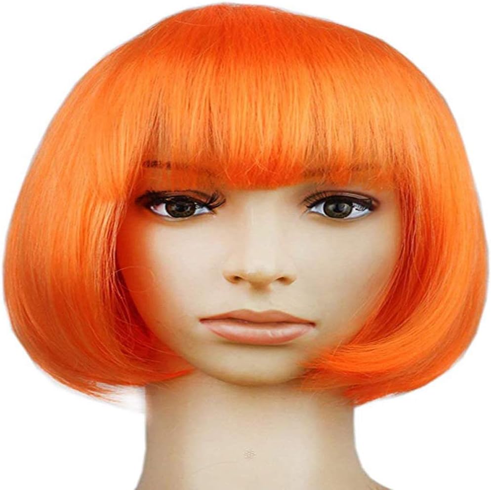 BinaryABC Halloween Bob Wigs,Cosplay Wigs, for Halloween Costume Dress up Party Decorations Supplies