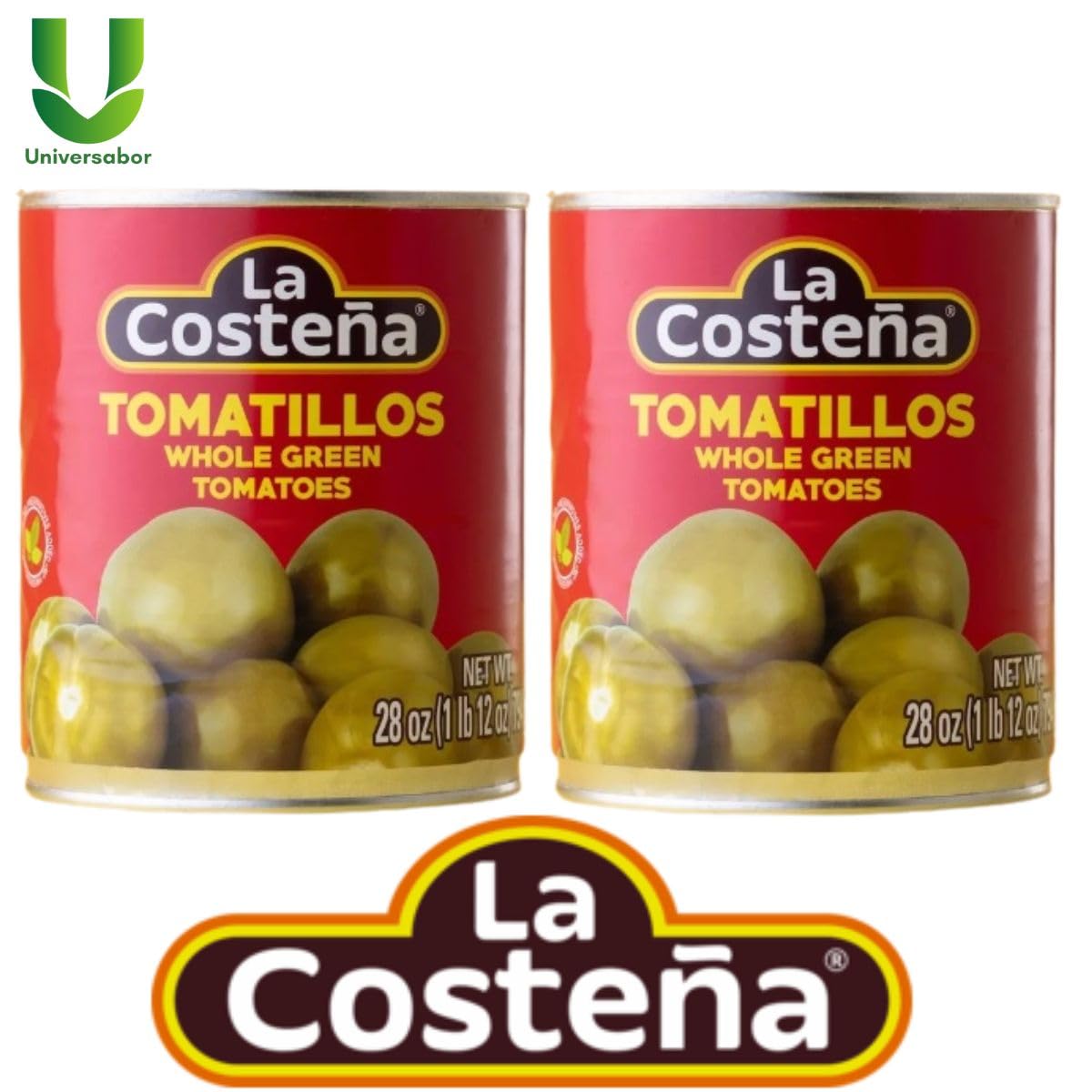 La Costeña Tomatillos Verdes 794 g Pack 2x Salsas Quesadillas
