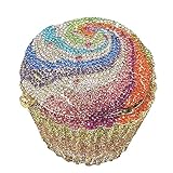MINI Cupcake Crystal Clutch Evening Bags Wedding Party Bridal Diamond Minaudiere Handbag Clutches...