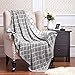 Knitted Throw Blanket 100% Acrylic Soft Couch Cover Cozy Sofa Knit blanket - Gery, 50"x60" by Bedsure