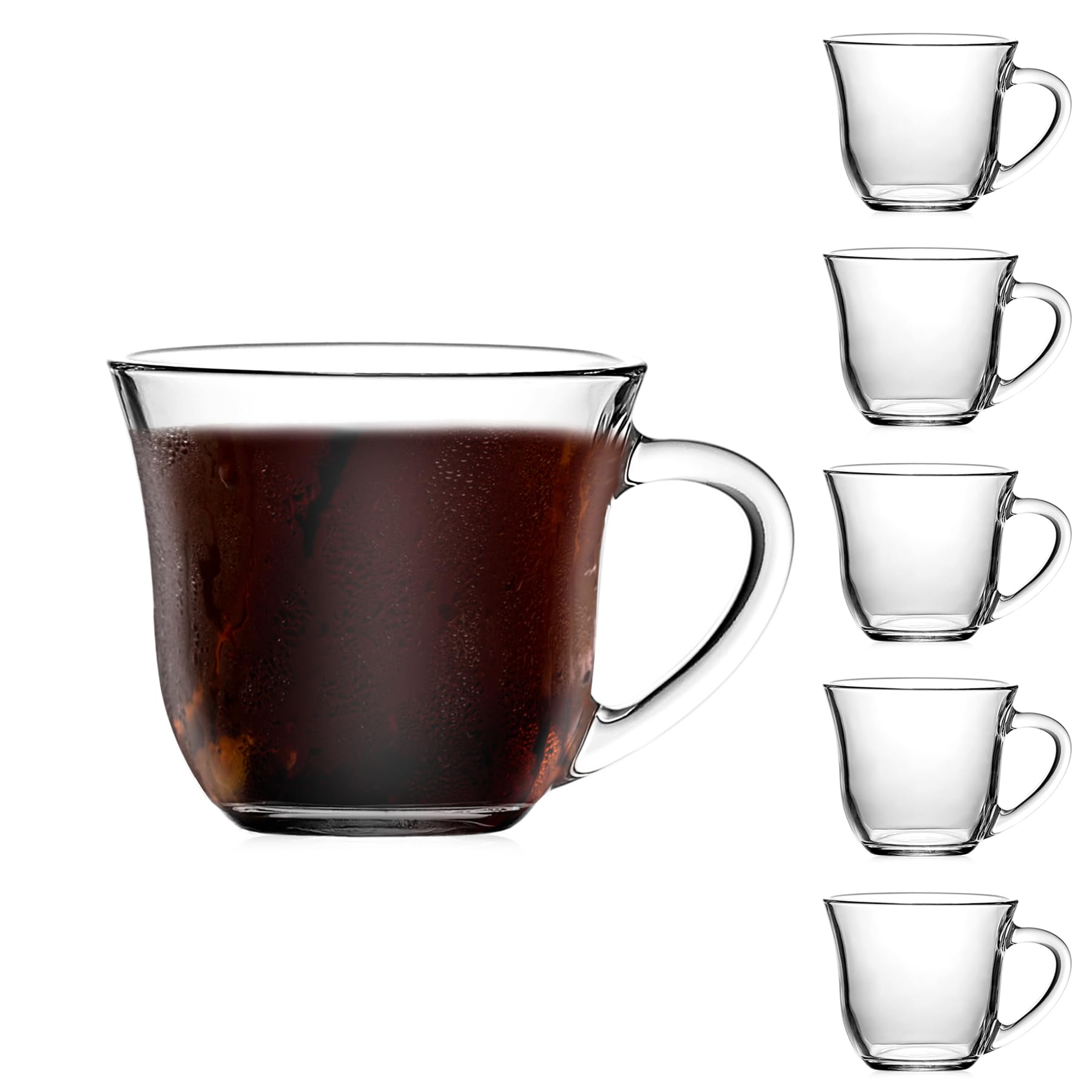 Grandes tasses à café de 500 ml en verre pour préserver la chaleur de vos boissons