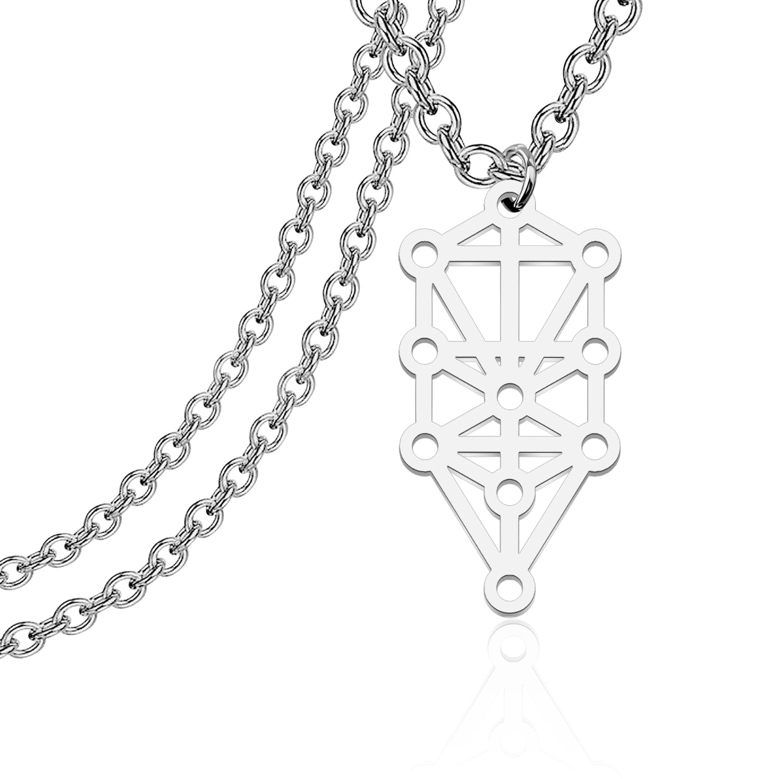 KEYCHIN Astrology Sephiroth Necklace Tree Of Life Kabbalah Jewelry Jewish Judaic Gifts For Women Girls