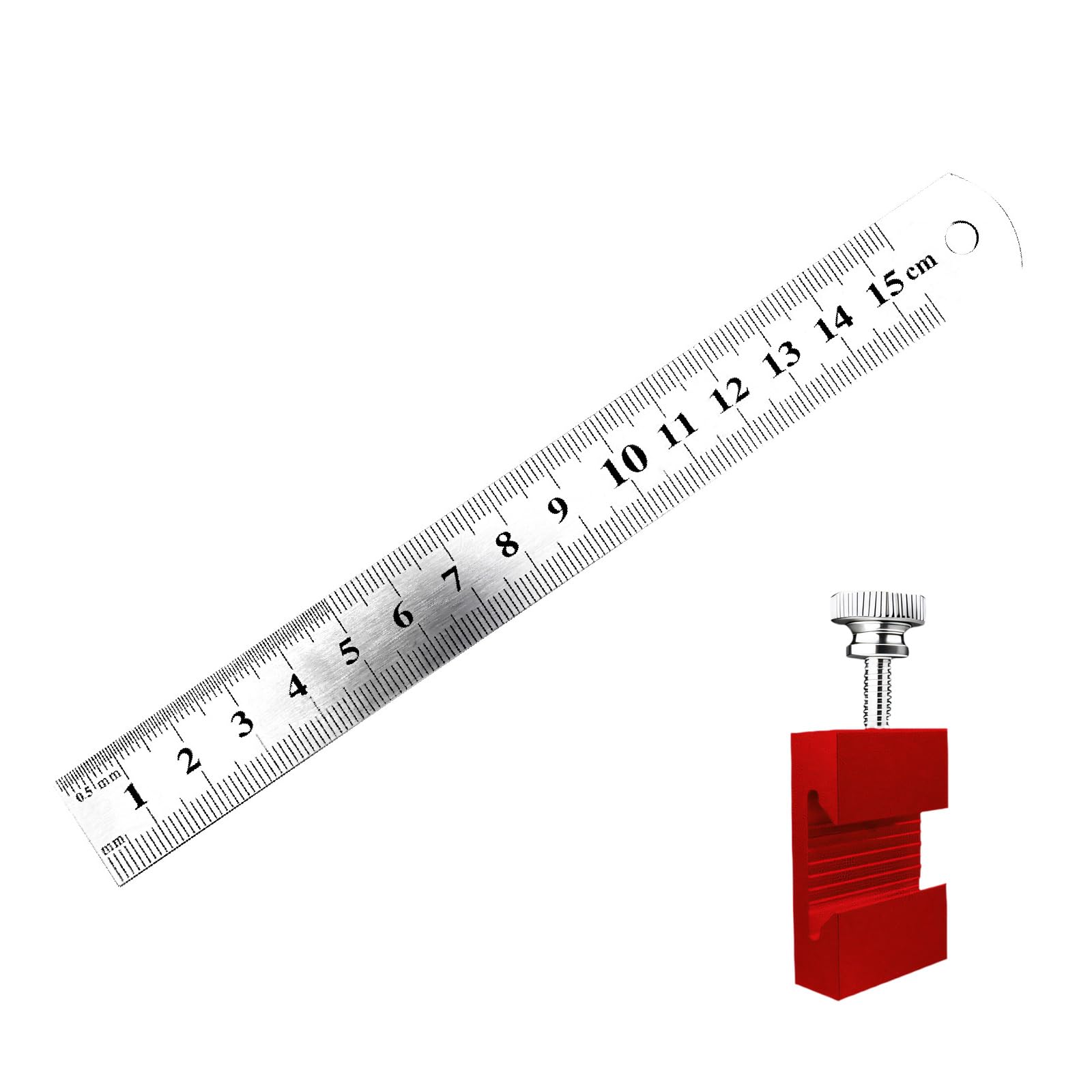 Zxfdsfdbnm Red Stainless Steel Multiple Scale Marking Ruler For Precisions Woodworking And Diyer Projects With Nonslip Grip Woodworking Marking Ruler