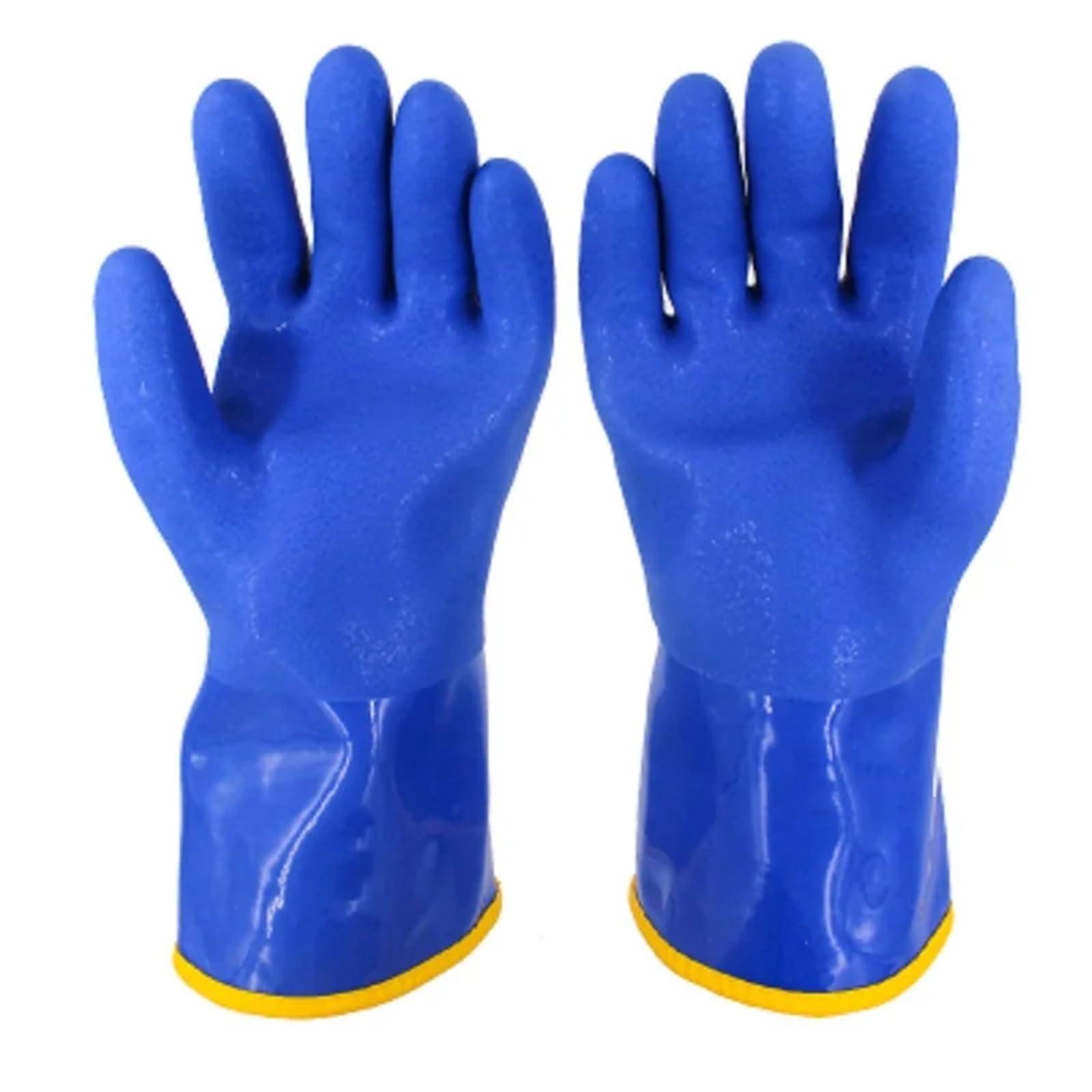 Genérico -Guantes De Trabajo Térmicos De 20 Grados | Guantes Impermeables A Prueba De Aceite De PVC For Almacenamiento En Frío Y Trabajos De Pesca(M)