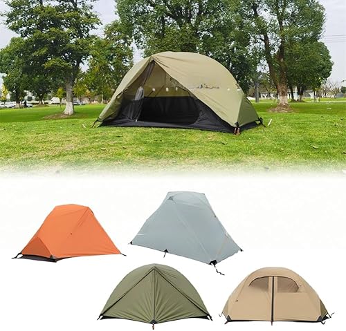 Miniatura 7 de Winter Waterproof Tent for One Person, One Man Tent Single Ultralight Tents, Lightweight Camping Gear for Backpacking, Aluminum Alloy Poles