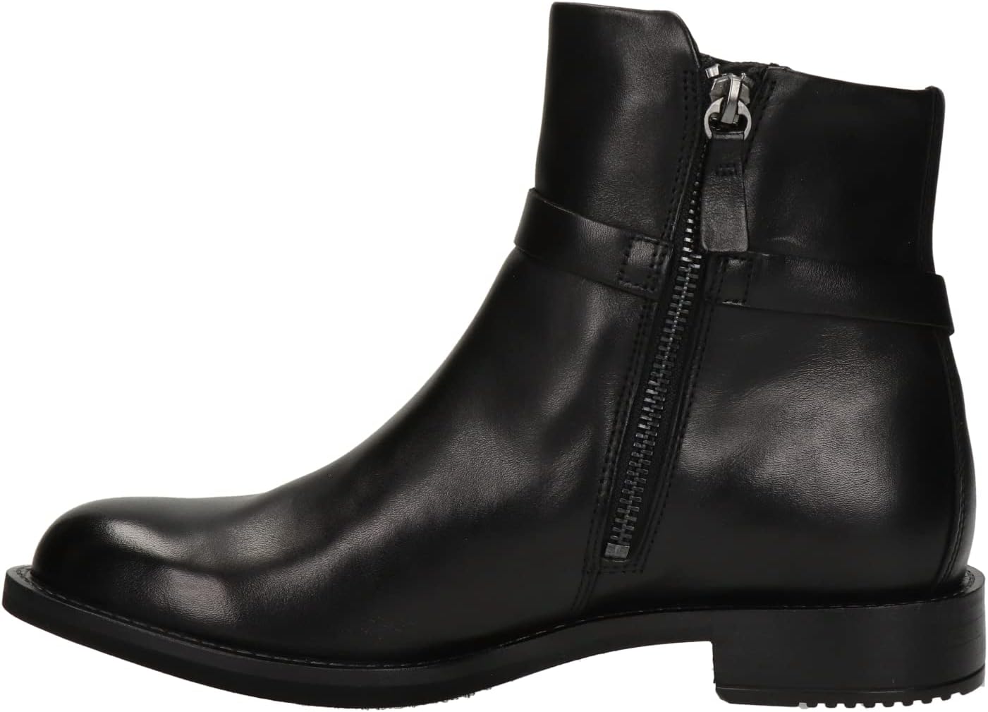 ECCO Women's SARTORELLE 25 MID Cut Buckle Ankle Boot, Black, 11-11.5