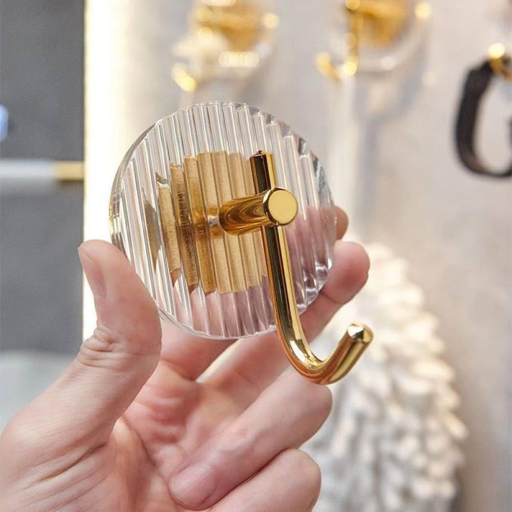Ganchos acrílicos Ganchos sin orificios Gancho adhesivo fuerte multifuncional detrás de la puerta Gancho para sombreros Ganchos de almacenamiento para cocina y baño, 50PCS