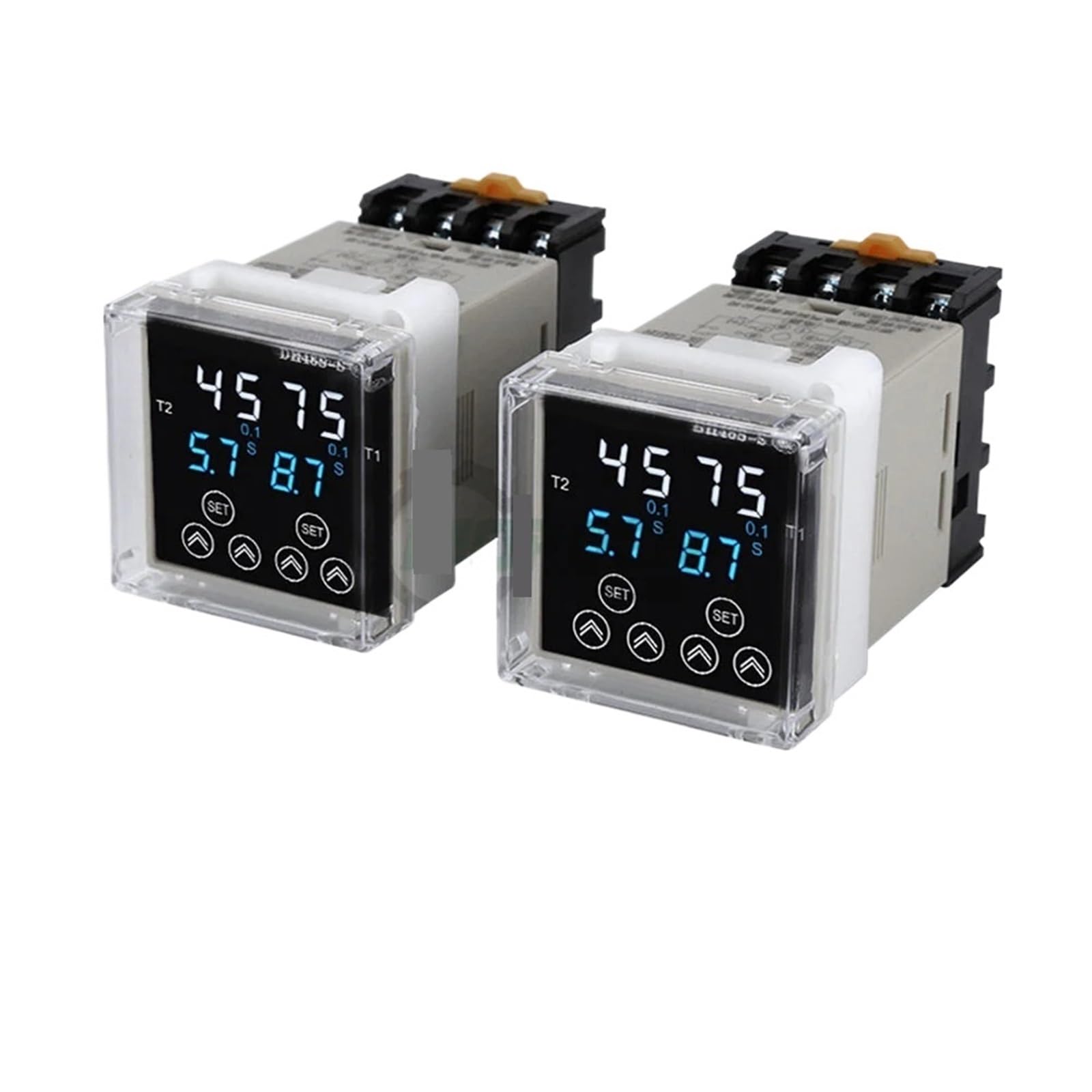 Ciclo programmabile del relè temporizzato Digitale DH48S DH48S-S Serie 1Z 2Z AC220V DC24V DC12V con Alimentatore Base Presa(DC24V-02)