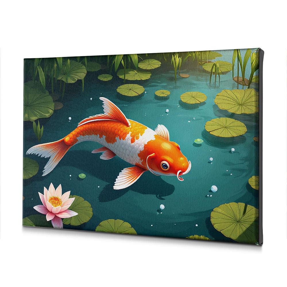 Poisson koï tableau décoratif idée cadeau pâques décoration murale - 4