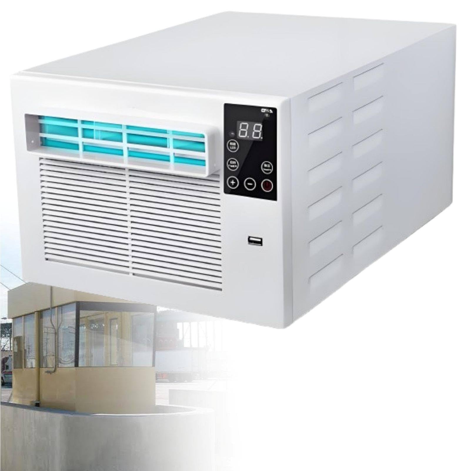 MhWrughts Portable Air Conditioner, Mini Air Conditioner, 1881 BTU 550W Compact Cooling Unit with Dehumidifier, for Bedroom, Dormitory, Small Office, Studio