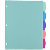 Avery® Big Tab™ Write & Erase Dividers, 5-Tab, Pastel, 1 Set – view 3