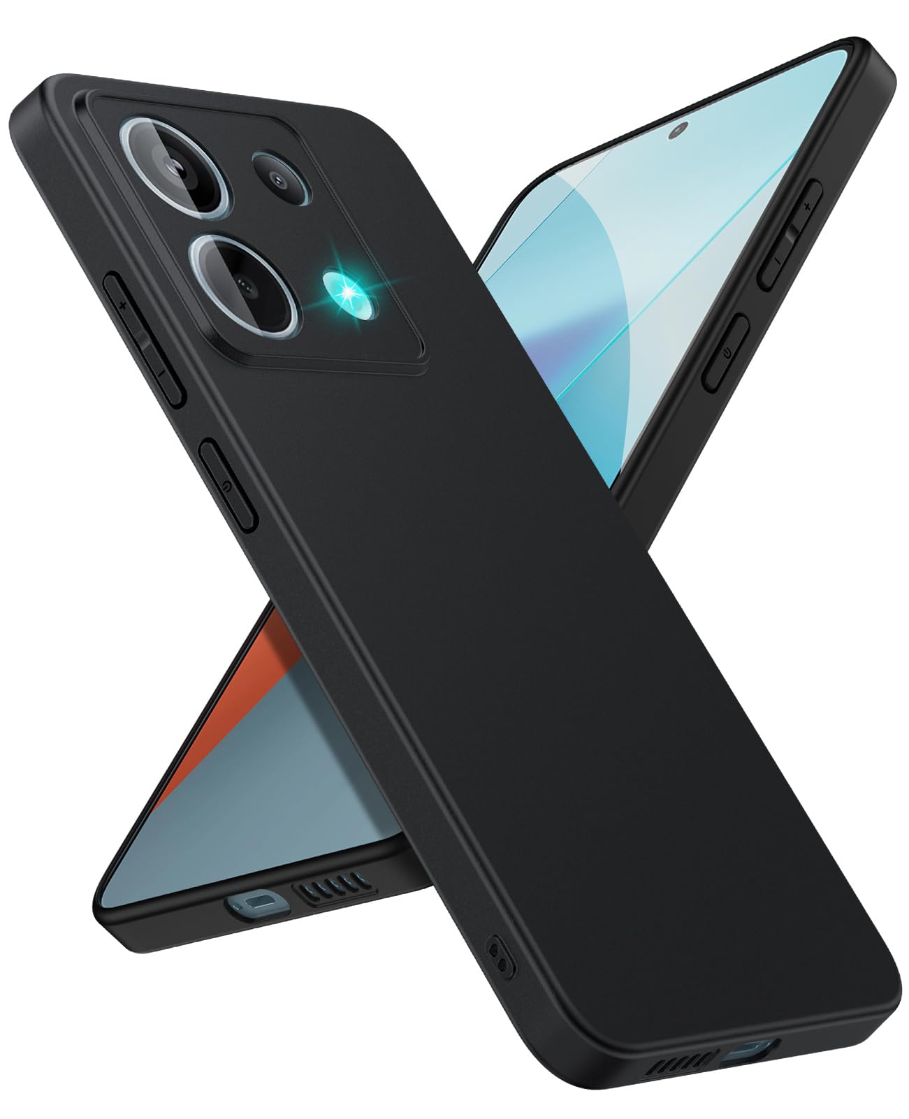 Cassby Sleek Back Cover Case for Poco X6 5G | Slim Fit Protective Design | Ultra Matte Finish | Camera Protection Bump | Soft Silicon Back Cover Case (Black) (B0CS3QSCNJ) Amazon Price History, Amazon Price Tracker