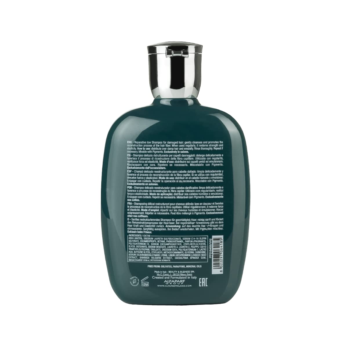Alfaparf Milano Semi Di Lino Reconstruction Reparative Shampoo for Damaged Hair - Sulfate, SLS, Paraben and Paraffin Free - Safe on Color Treated Hair - Professional Salon Quality - 8.45 fl. oz. : Beauty & Personal Care