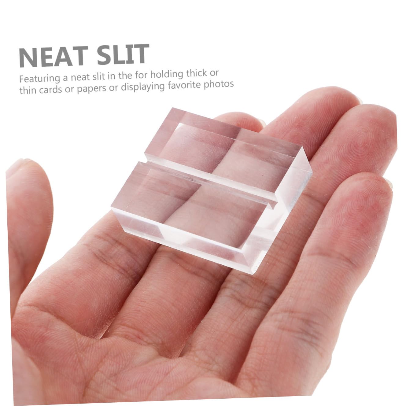 2 Series Tarjetero Acrílico Transparente para Tarjetas De Presentación Ideal para Casa Oficina Restaurante Fiesta Mesa De Comedor 12 Unidades Bodas Recuerdo 12 Piezas