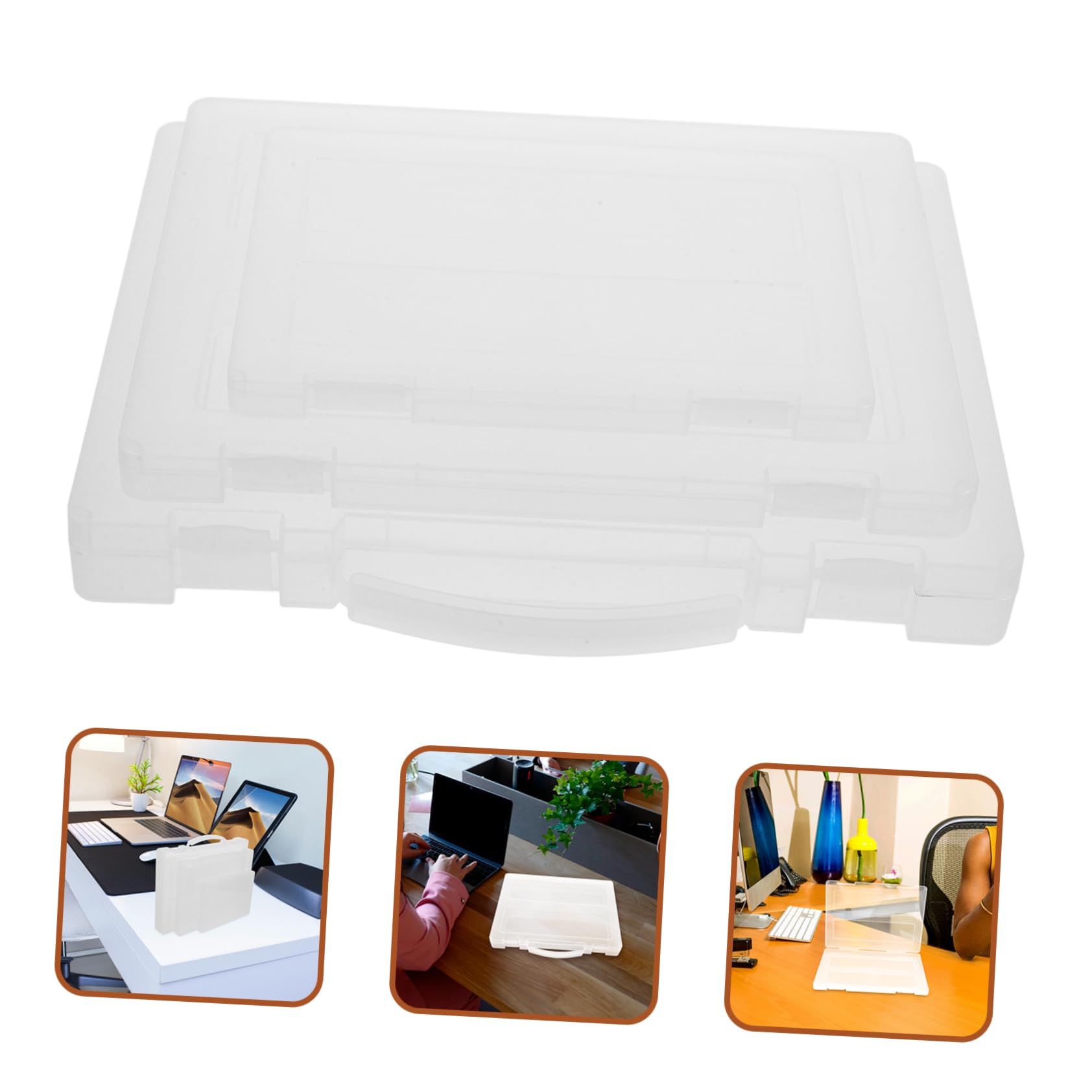 3 Stück Transparente Dokumentenboxen mit Deckel für A4 und A5 Pp Sichere Verschlusslösung für Büro Schule und Zuhause
