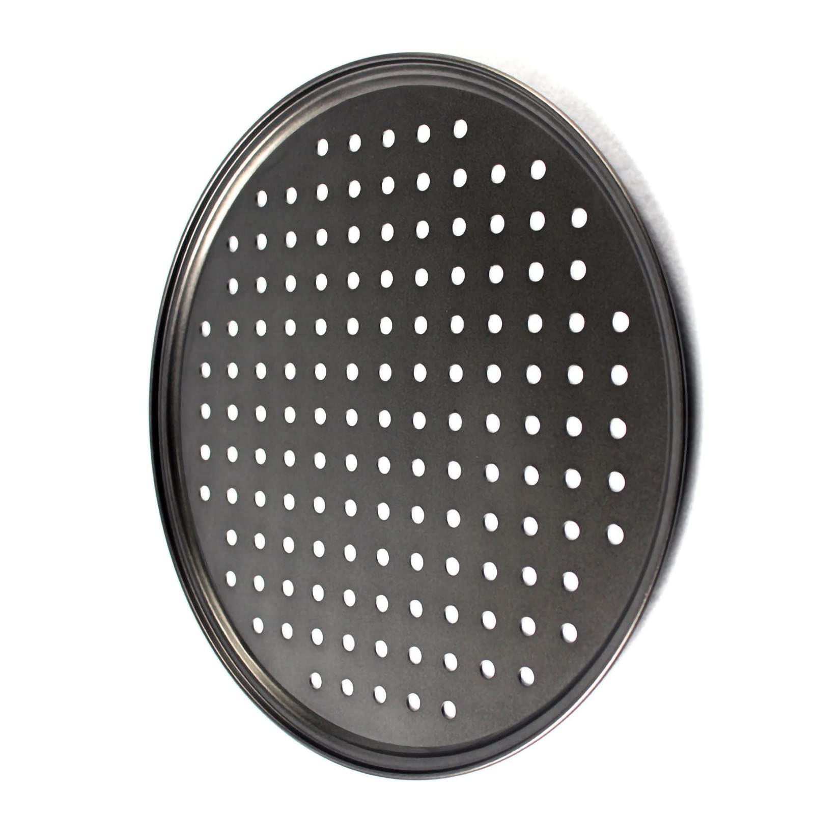 Plateau à Pizza, Plat à Pizza pour Four, Plat à Pizza avec Trous Ventilés, Plat à Pizza perforé en Acier au Carbone, Plat de Cuisson à Pizza Antiadhésif, Ustensiles de Cuisson à