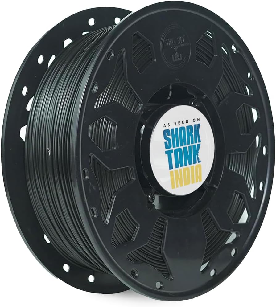 WOL 3D 1kg 2023 New PLA PRO+ with Improved Formula (Midnight Black) Made in India Filament..