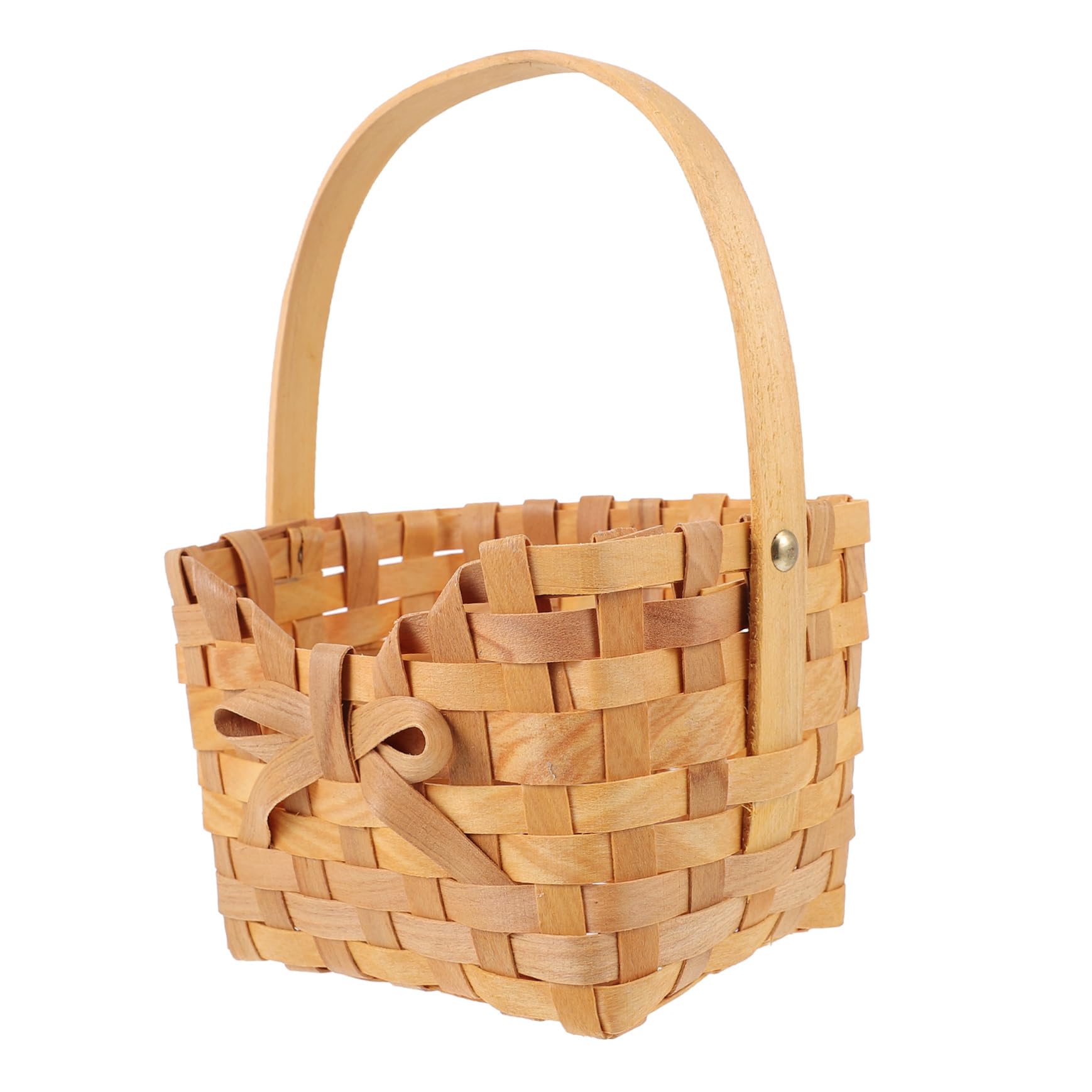 CIYODO Versatile Hand Woven Picnic Basket Lightweight Storage for Snacks Fruits Flowers for Parties Camping and Gatherings Durable Material Unique Rustic Design