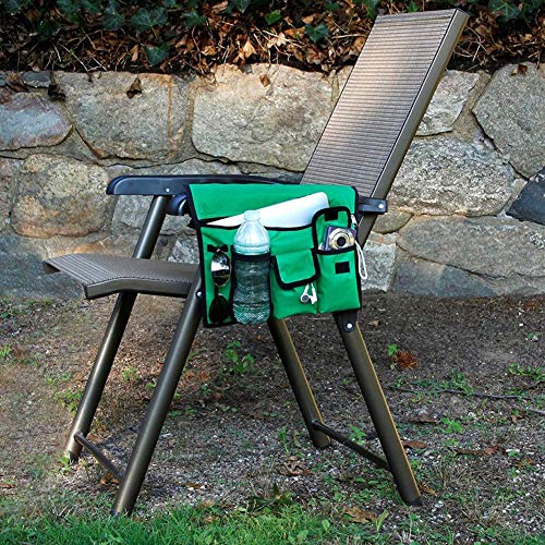 QEES Beach Chair Handy Pocket, Outdoor Chairs Hanging Storage Pouch, Tote Bag Shoulder Side Bag for Camping SND24