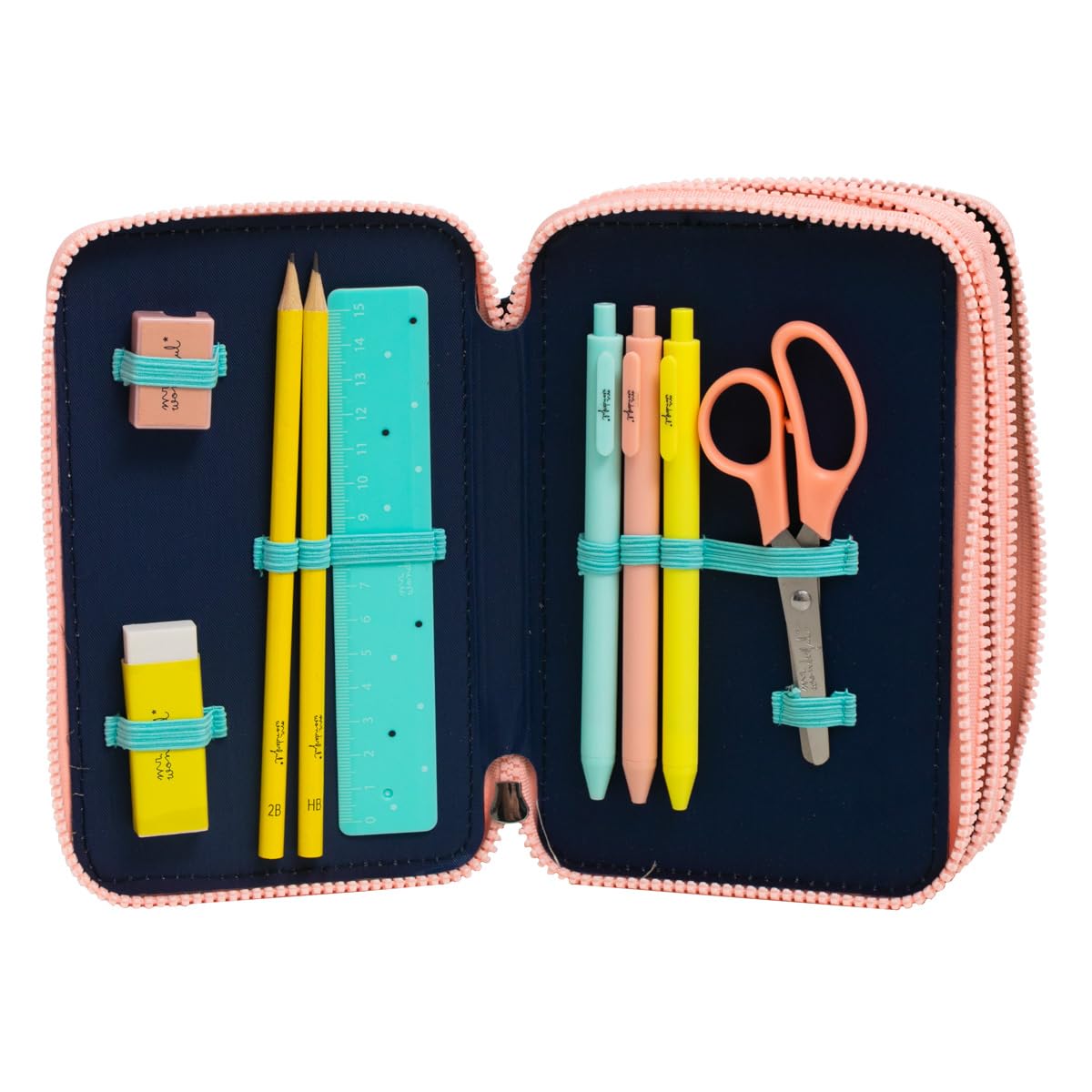 Mr.Wonderful - Astuccio completo per la scuola con 3 compartimenti - Appunti, disegni e tante risate