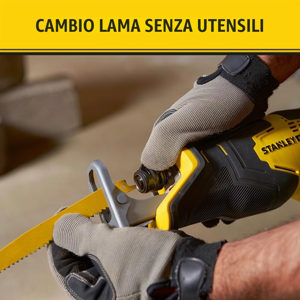 STANLEY FATMAX SFMCS300B-XJ SFMCS300B-SEGA RECIPROCA V20, 18V, Senza Caricabatterie/Batteria, 18 V