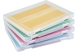 A4 Paper Storage Boxes: Durable & Portable for Office and Craft