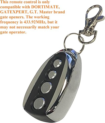 Miniatura 3 de Transmisor de control remoto para abridor de puerta automático Hardware eléctrico de puerta con código rodante 433.92MHz (RT01-B)