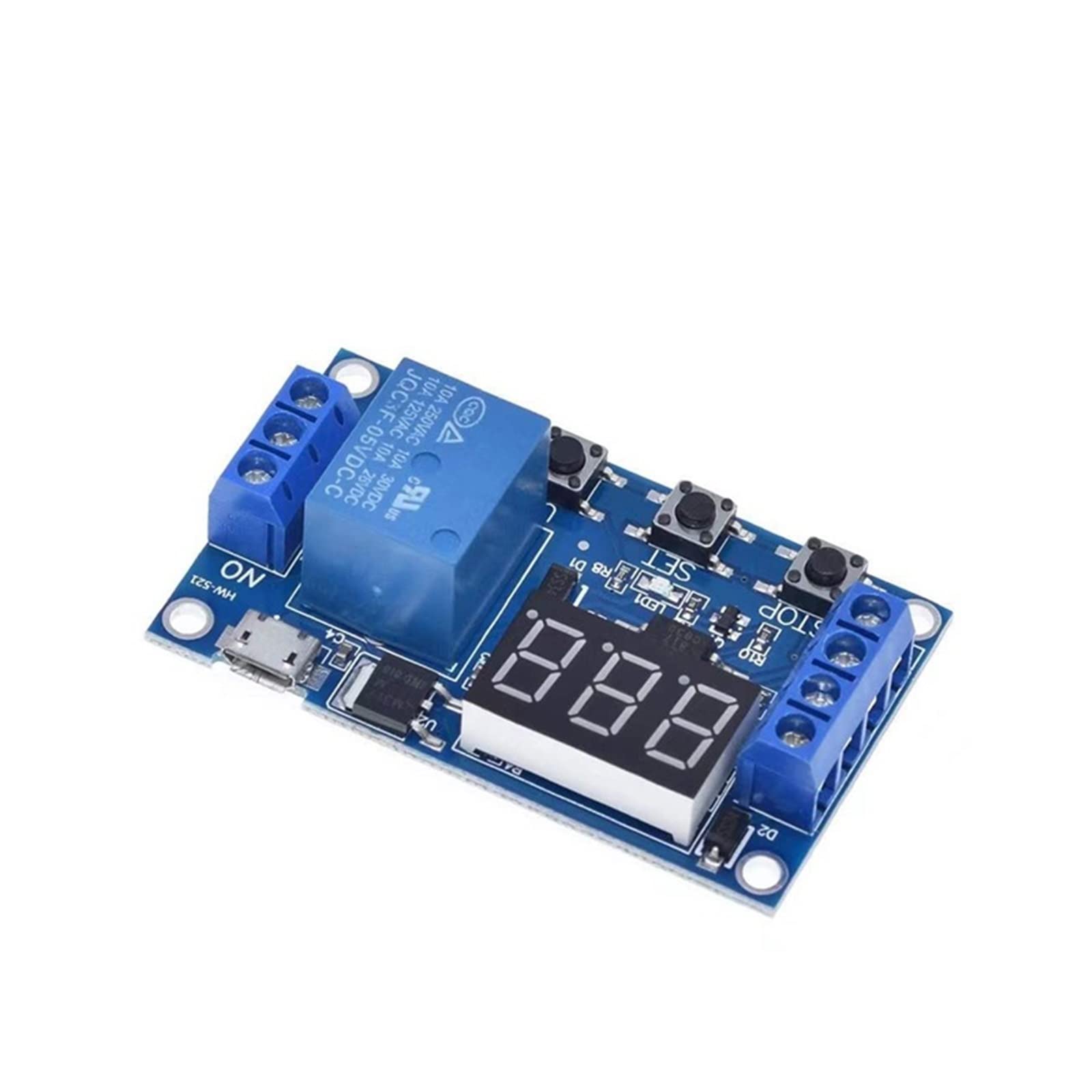 Módulo de control de sincronización con doble MOS y pantalla LED digital para temporización de 24V