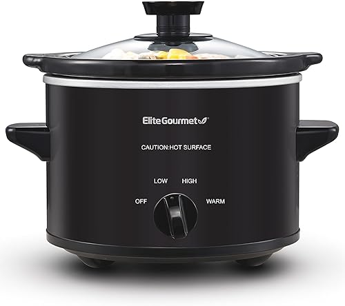 Miniatura 14 de Elite Gourmet MST-275XS - Olla eléctrica de cocción lenta ovalada, temperatura ajustable, para preparar entradas, salsas y guisos, con tapa de Acero