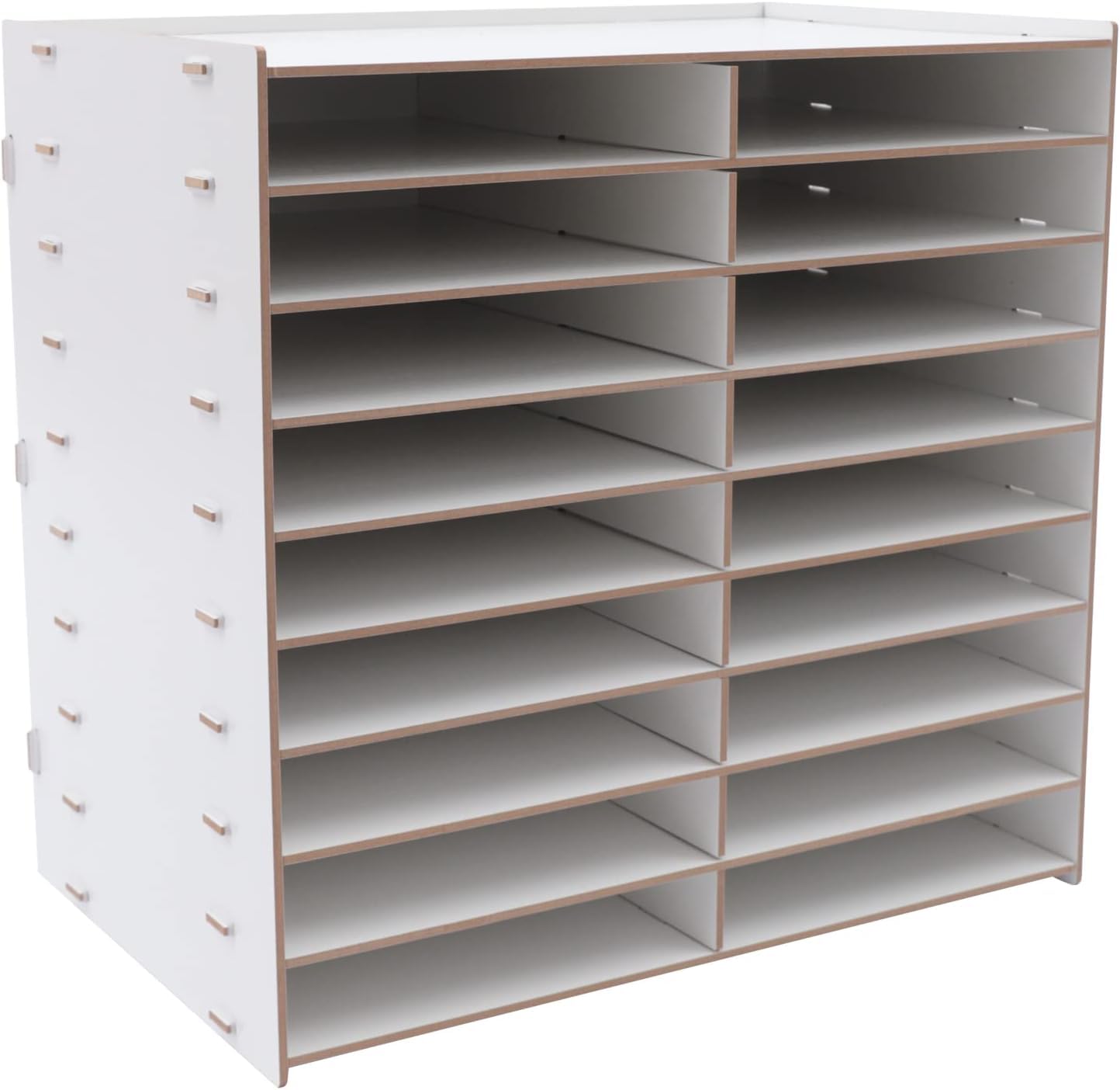 Organizator stojakowy Organizer na dokumenty na biurko, 9-poziomowy drewniany organizer na biurko do przechowywania papieru Taca na listy Sortownik plików, 20,39 x 12,99 x 19,29 ca