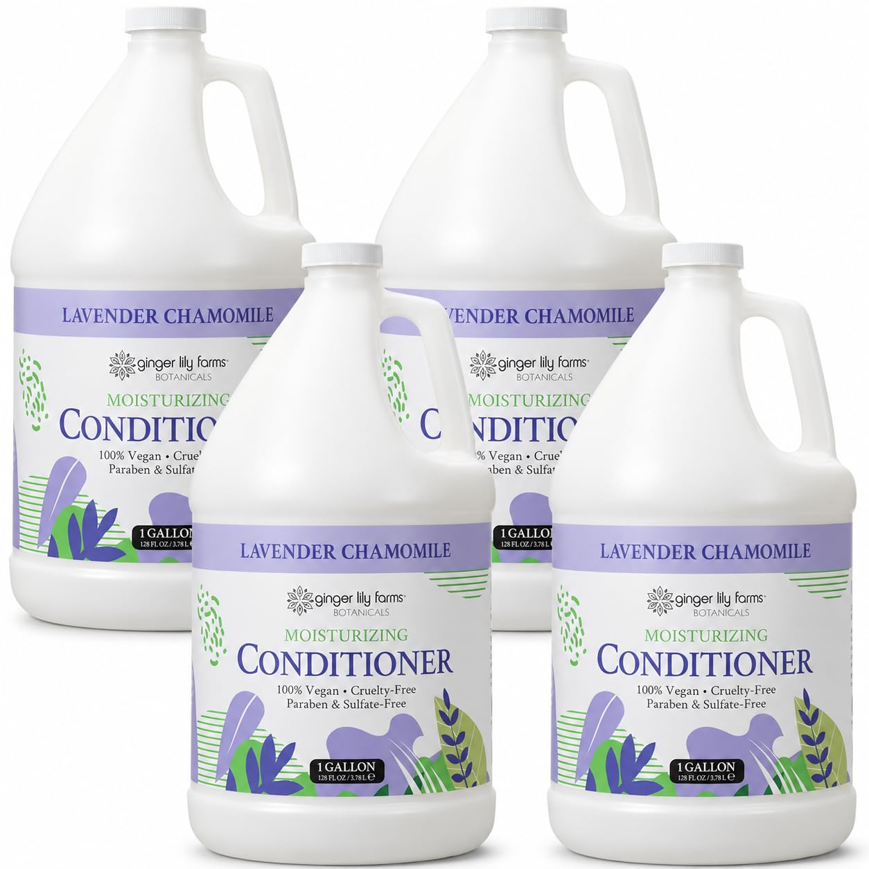 Photo 1 of Ginger Lily Farms Botanicals Conditioner, 128oz/4pk, Lavender Chamomile