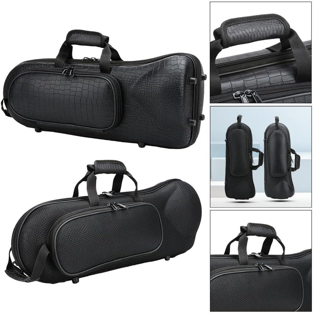 トランペットとアクセサリーストラップ（ブラックブラス製）, オックスフォード生地