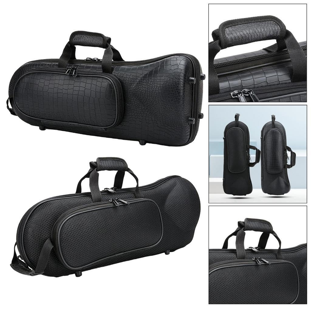 Borsa Professionale per Tromba Oxford con Morbida Sacca in Cotone, Custodia Rigida in Schiuma, Design Leggero per Strumenti in Ottone, in Tessuto Oxford