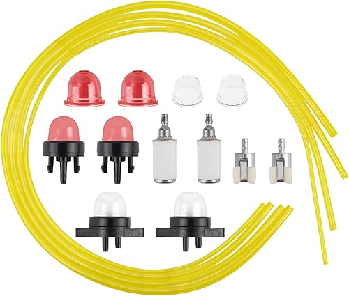 Miniatura 7 de Fuel Lines 530095646 - Filtro de combustible para motosierra Hus Ryobi Homelite Craftman, cortadora de cuerdas, soplador de hojas de 2 tiempos Echo