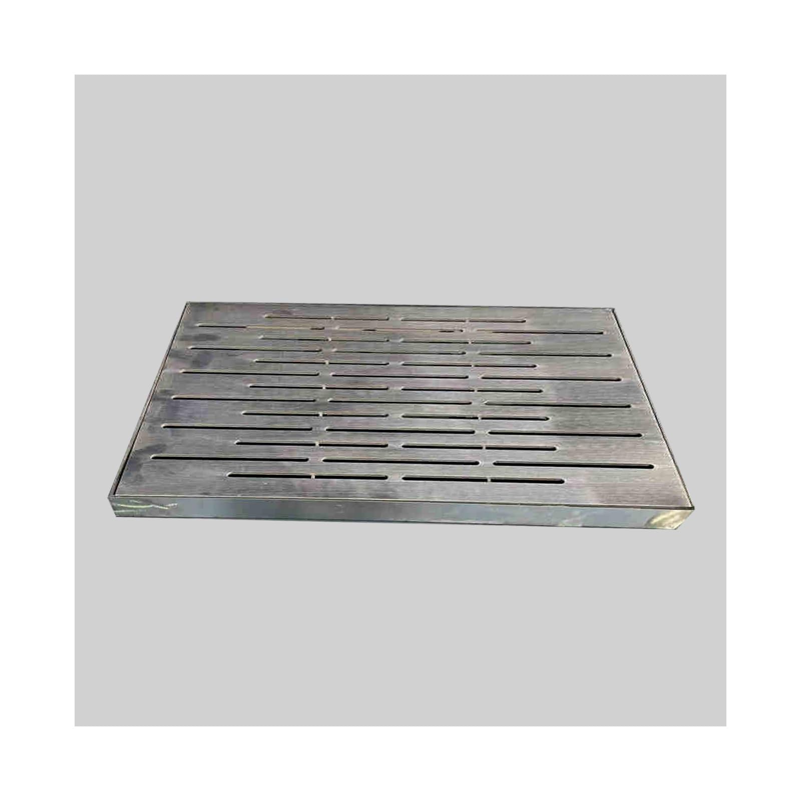 Couvercle de fosse septique inox 20x30x3 cm encastrable pour regard