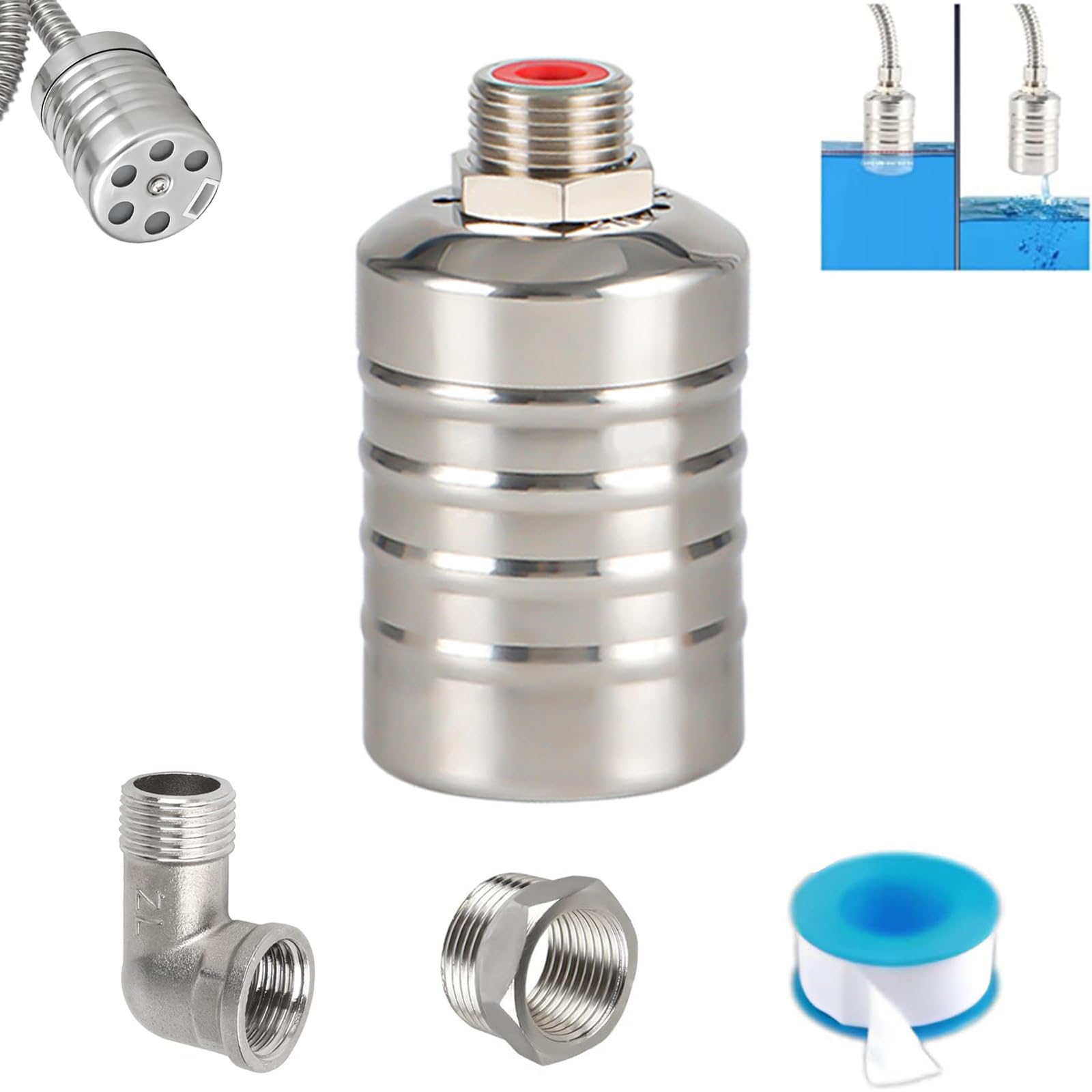 Vanne à flotteur automatique en inox 304 pour éviter la panne de niveau d'eau