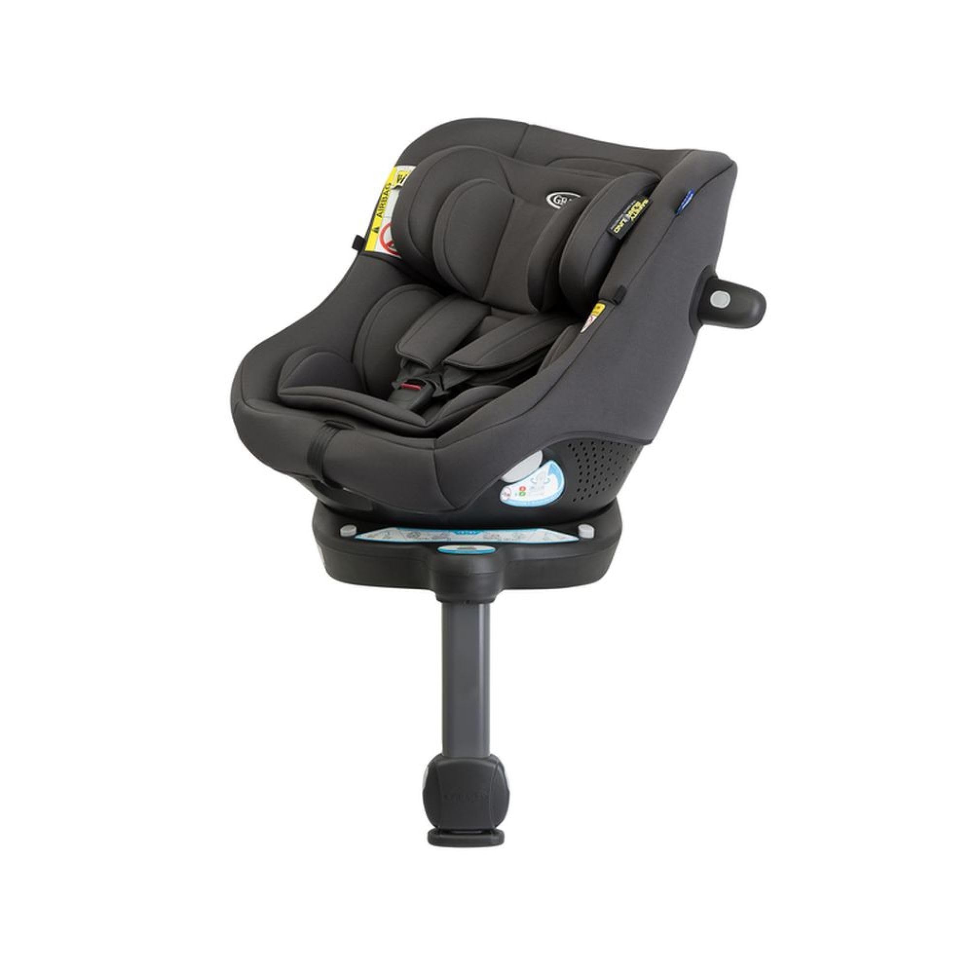 Graco Turn2Me fotelik samochodowy 2 w 1, model DLX i-Size R129, ewolucyjny fotelik samochodowy 2 w 1, obrót o 360°, 40-105 cm (od urodzenia do ok. 4 lat), żelazo