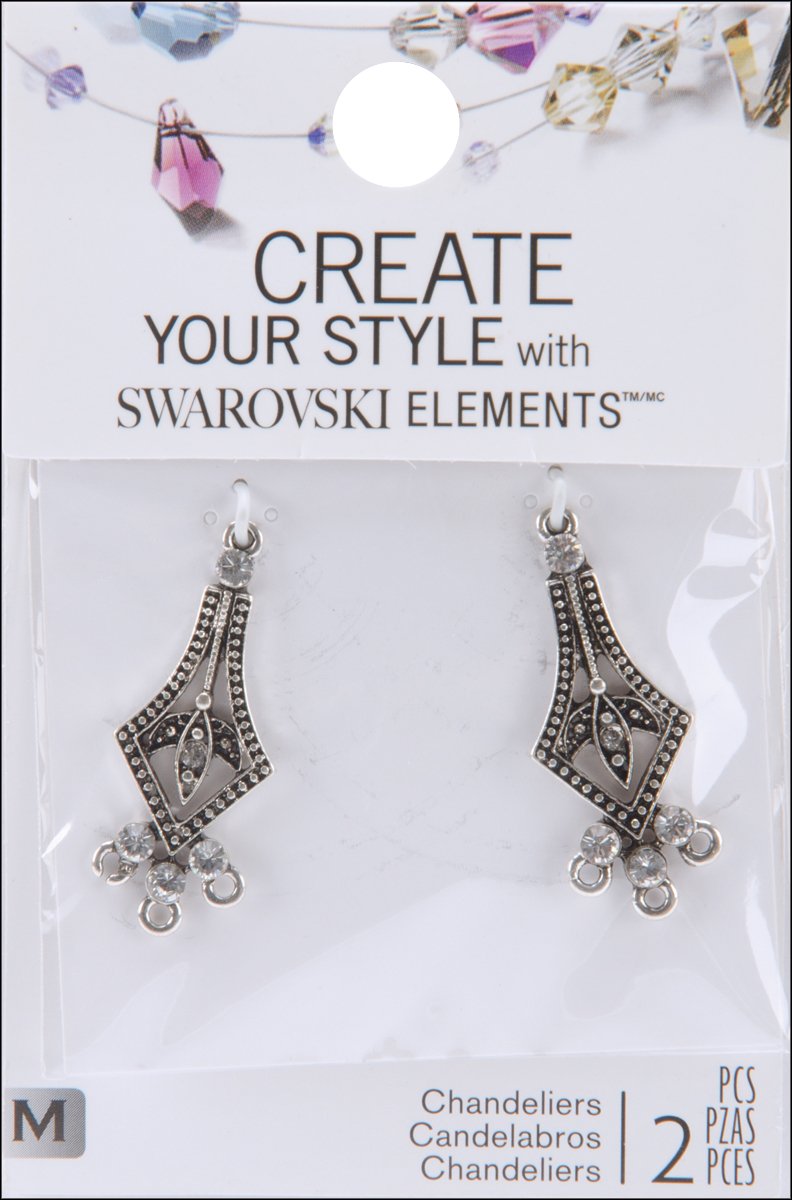 CREATE YOUR STYLE with SWAROVSKI ELEMENTSCrystal Pointed Arrow Chandelier Earrings