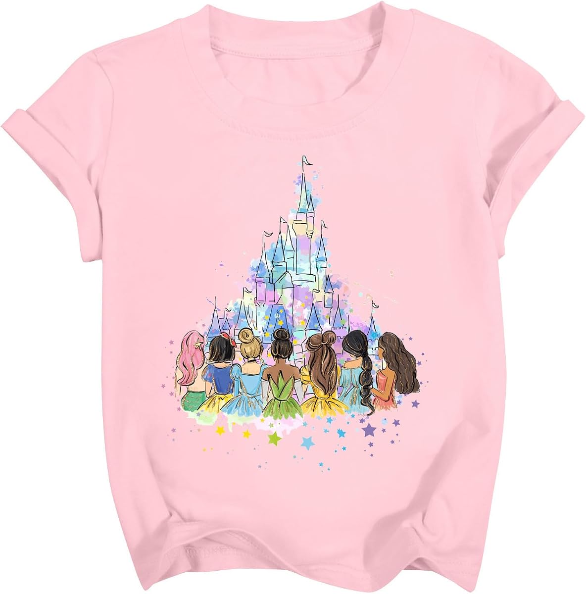 Camisa mágica para niña: Camiseta de princesa del Reino Mágico, camisas de princesa, camiseta bonita de viaje de vacaciones familiares para niñas jóvenes