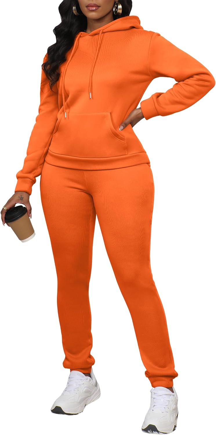 LovelyWholesale Womens Sweatsuits 2 Piece Set Hoodie Sweatshirts and Jogger Sets - Image 3