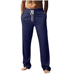 Jogger Sweatpants Mens Lounge Pants Fitness Pant Loose Vocation Beach Straight Trousers Outdoor Sports and Running