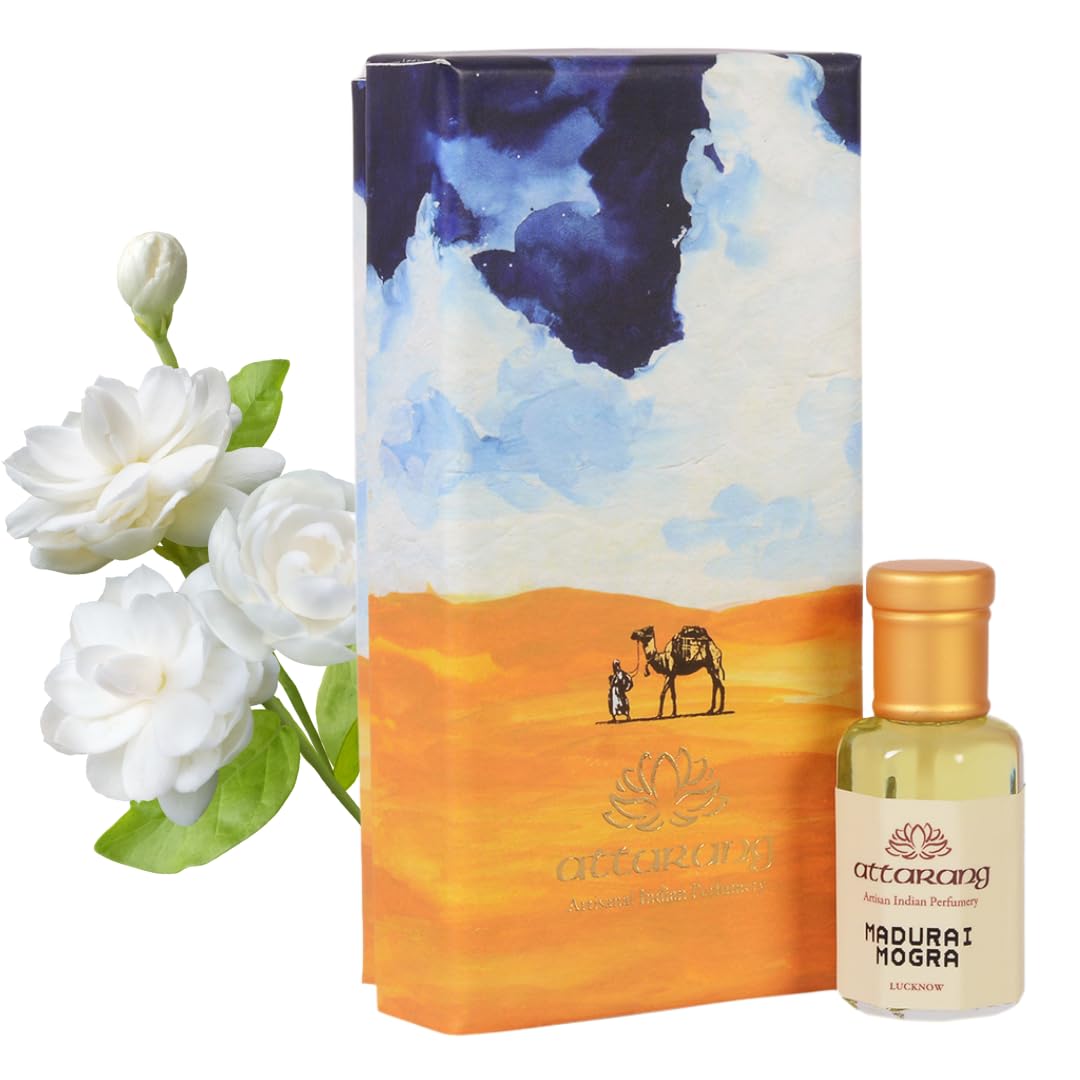 Madurai Mogra by Attarang - Premium Jasmine Sambac Perfume Oil for Devotional & Daily Use | Attar 10ml-image-41