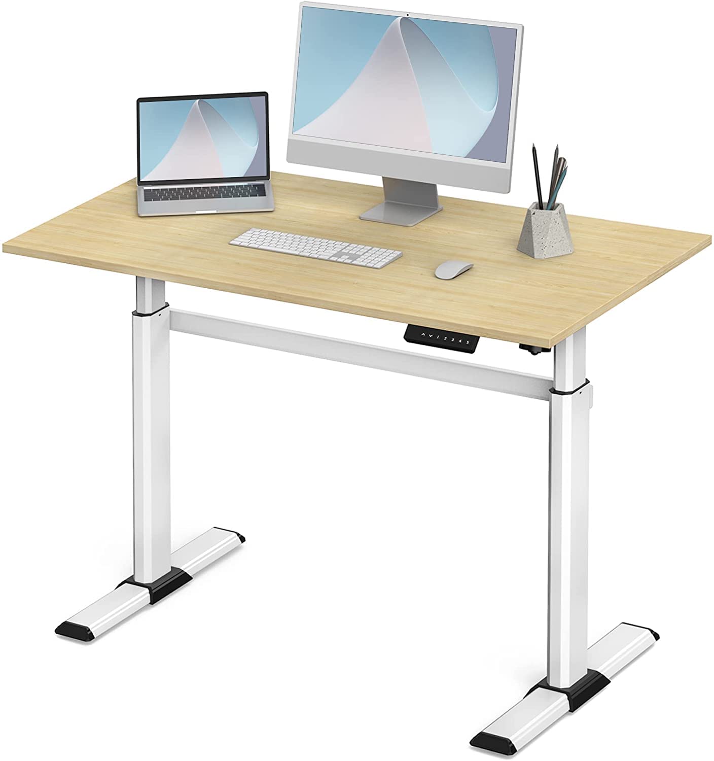 Fenge Electric Standing Desk 110 * 60cm Height Adjustable Desk 4