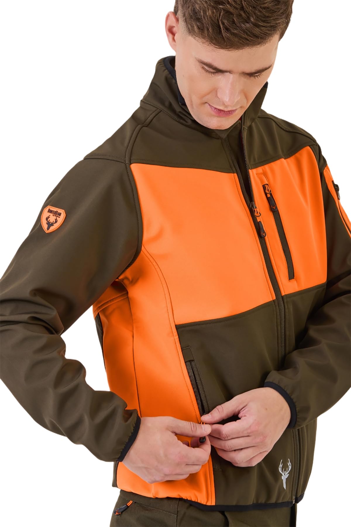 Workteam Softshell Especial Caza y Pesca con Múltiples Bolsillos e Interior Polar Unisex