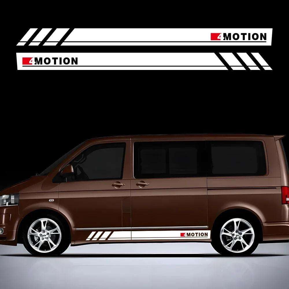 Adesivo Laterale per portiera Auto, per Volkswagen Transporter T4 T5 T6 4 Motion Vinile Decor Decalcomania Impermeabile Copertura Accessori Auto Tuning